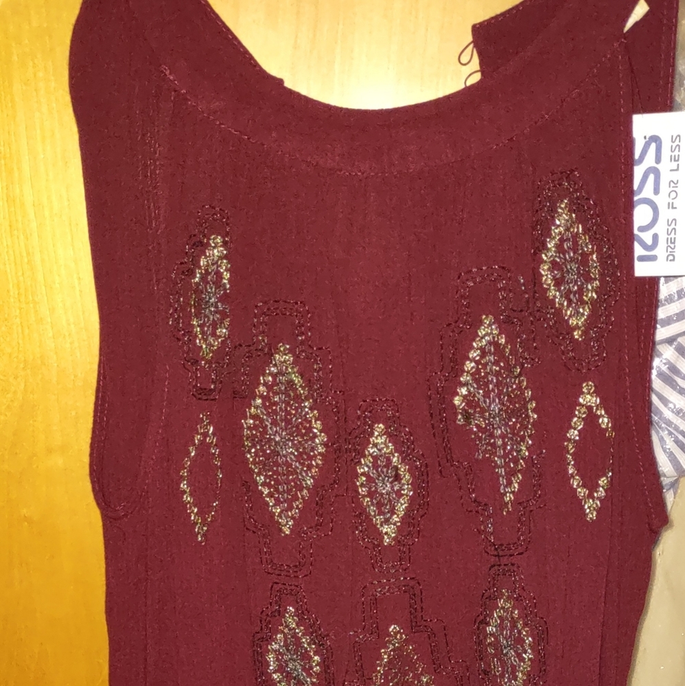Burgundy Dress